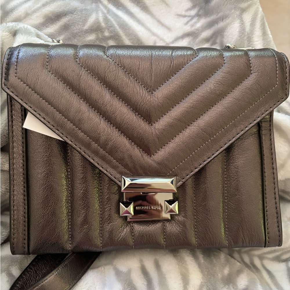Michael Kors Metallic Shoulder Bag Whitney Quilted out of stock online